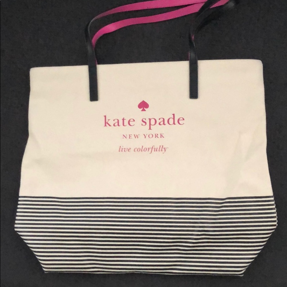 Kate Spade Live Colorfully pink lined shopper